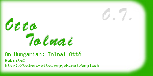 otto tolnai business card