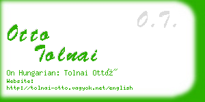 otto tolnai business card